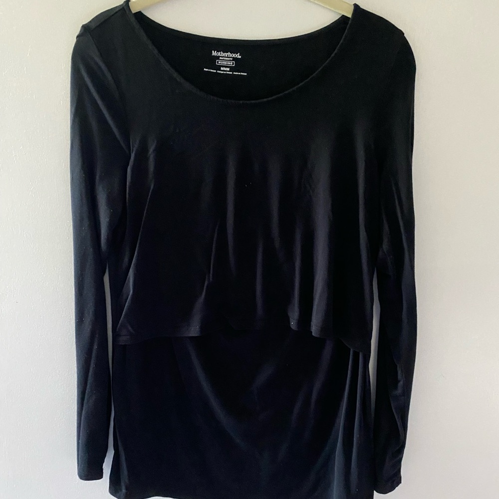 3 long-sleeve no-show nursing shirts